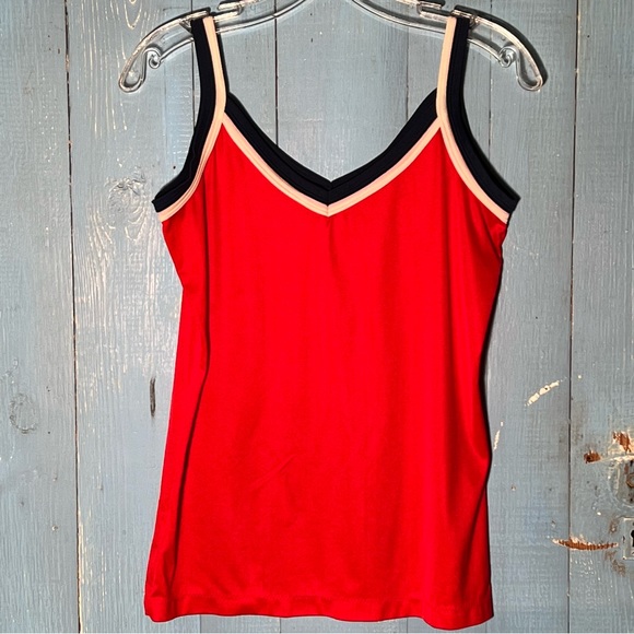Kmart Tops Vintage Kmart Nylon Red White Blue Tank Top Poshmark